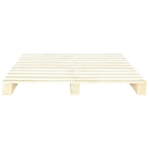 vidaXL Palettenbett Kiefer, 180x200 cm, naturbelassenes Holz Bettrahmen