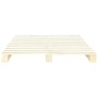 vidaXL Palettenbett Kiefer, 180x200 cm, naturbelassenes Holz Bettrahmen