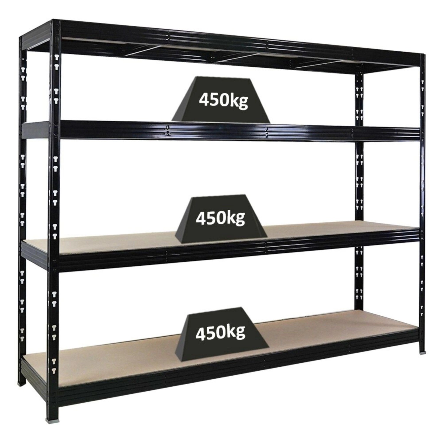 PROREGAL Profi Schwerlastregal Rhino HxBxT 180x240x60cm 4 Spanplatten-Ebene günstig online kaufen