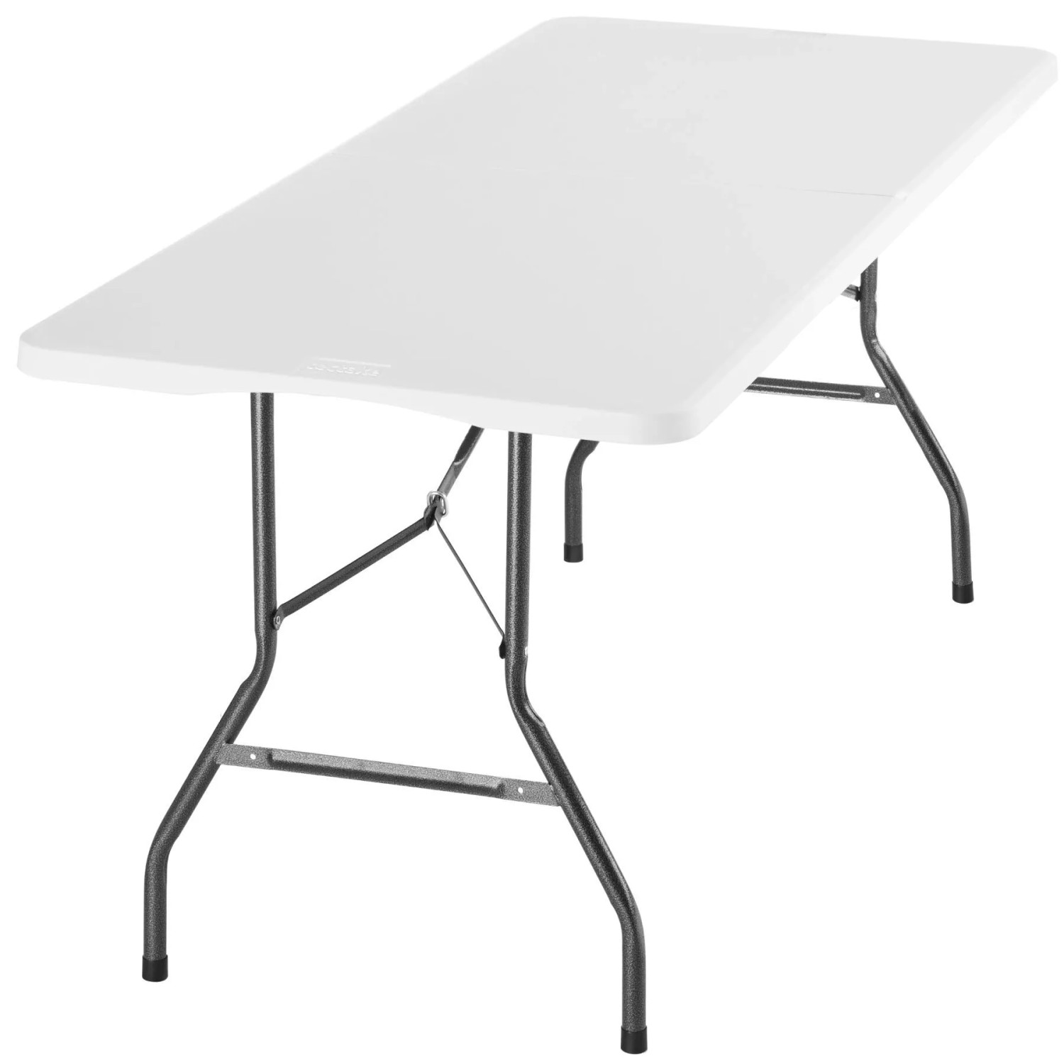 Tectake Campingtisch Panja Klappbar  Wetterfest Robuster Kunststoff  70 x 180 x 74 cm Weiß