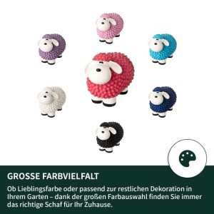 VERDOBA Bunte Mini Schafe Gartenfiguren Pink