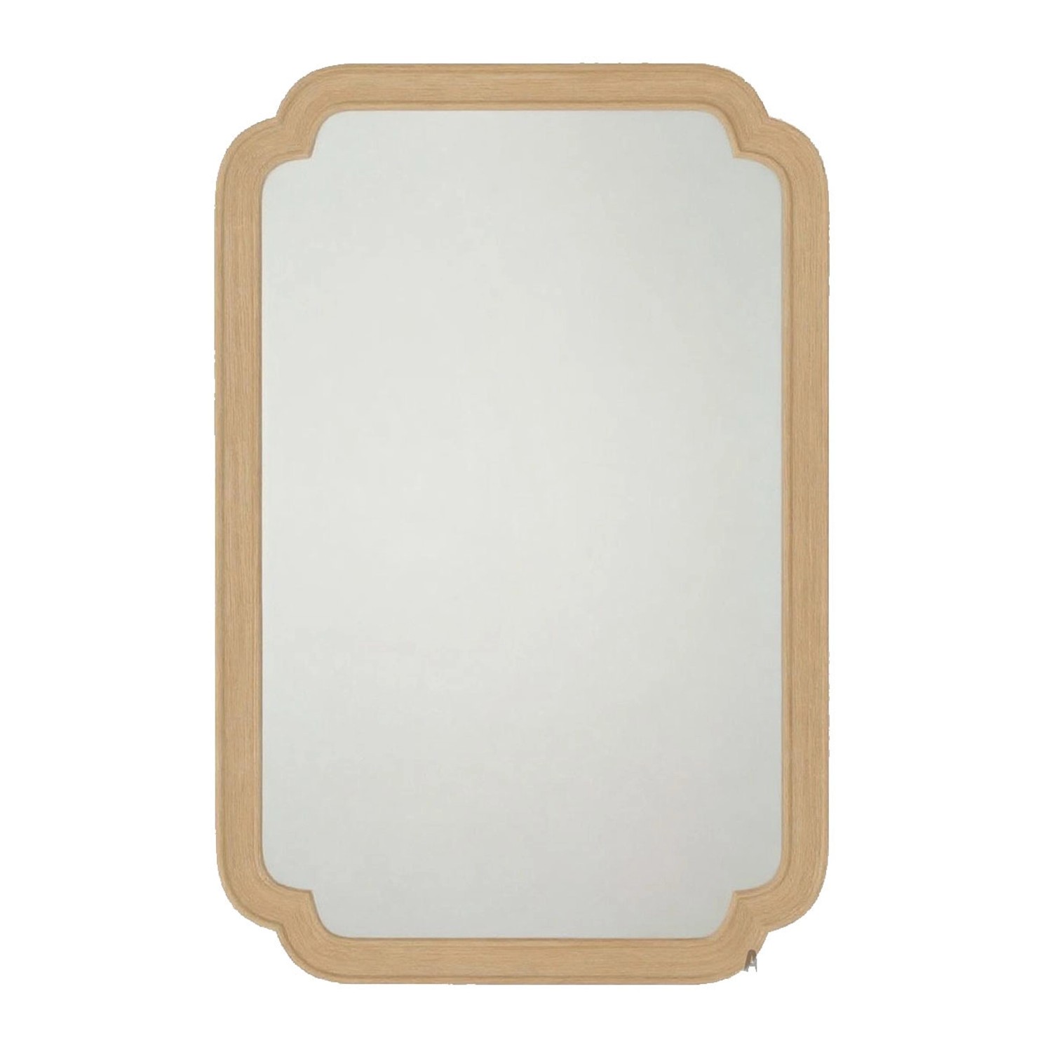 Costway Rechteckiger Spiegel mit Holzrahmen 90 x 60 cm Schlafzimmer