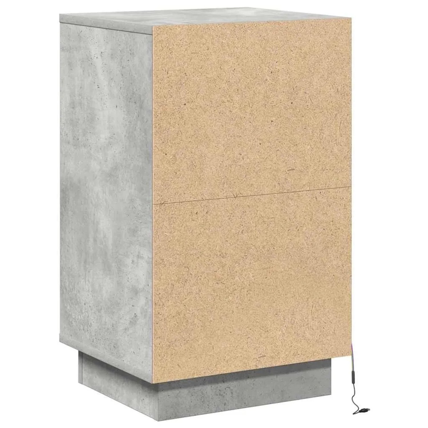 vidaXL Nachttisch mit Beton Grau 39 x 34,5 x 65 cm Holzwerkstoff 869629_8