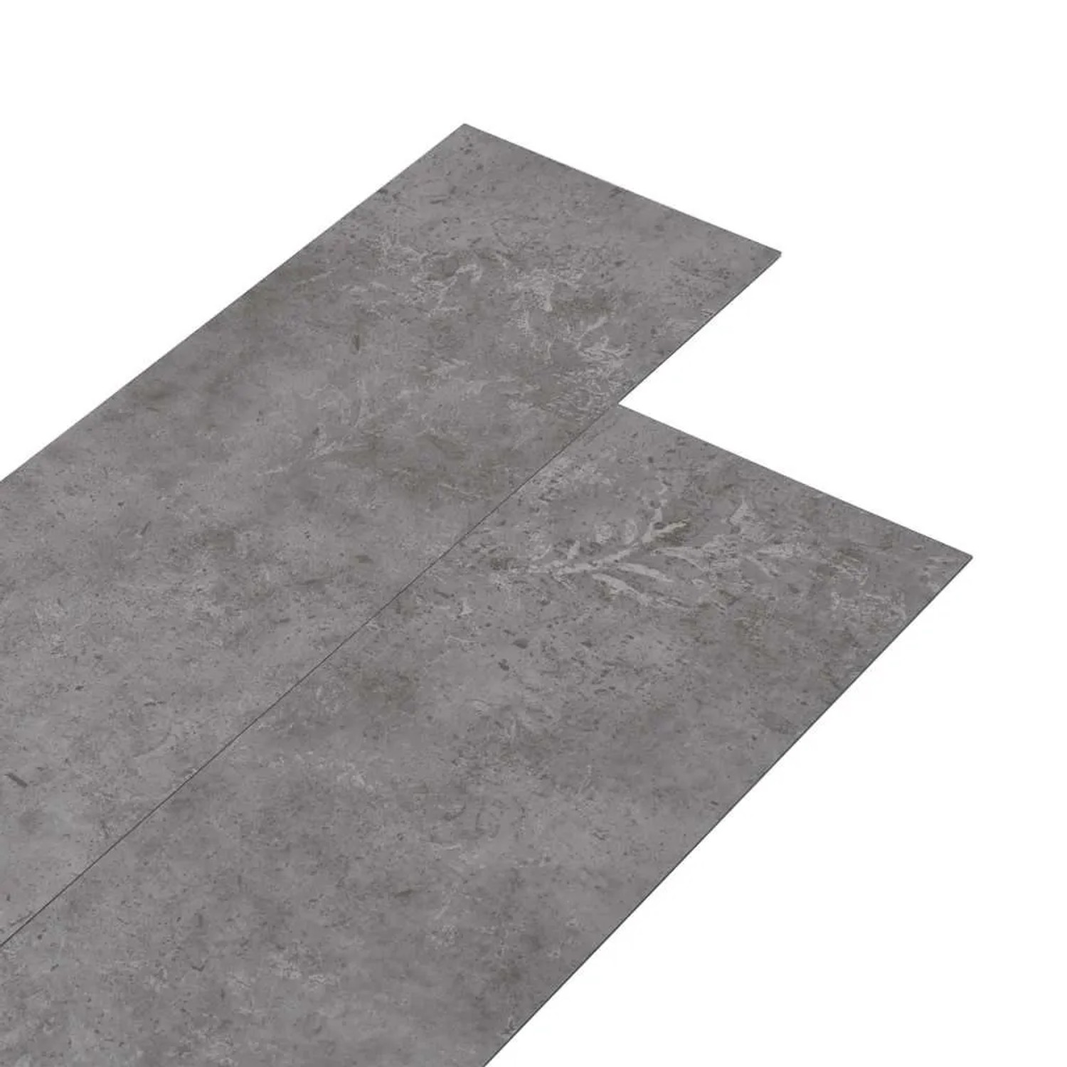 DELUKE Vinylboden PVC-Dielen Selbstklebend Wasserfest 2mm Stärke Rutschfest Laminat Vinyl Bodenbelag Laminatboden Betongrau 5,02m²