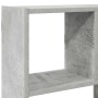 Detailansicht: Betongraues vidaXL Würfelregal mit 12 Fächern aus Holzwerkstoff.