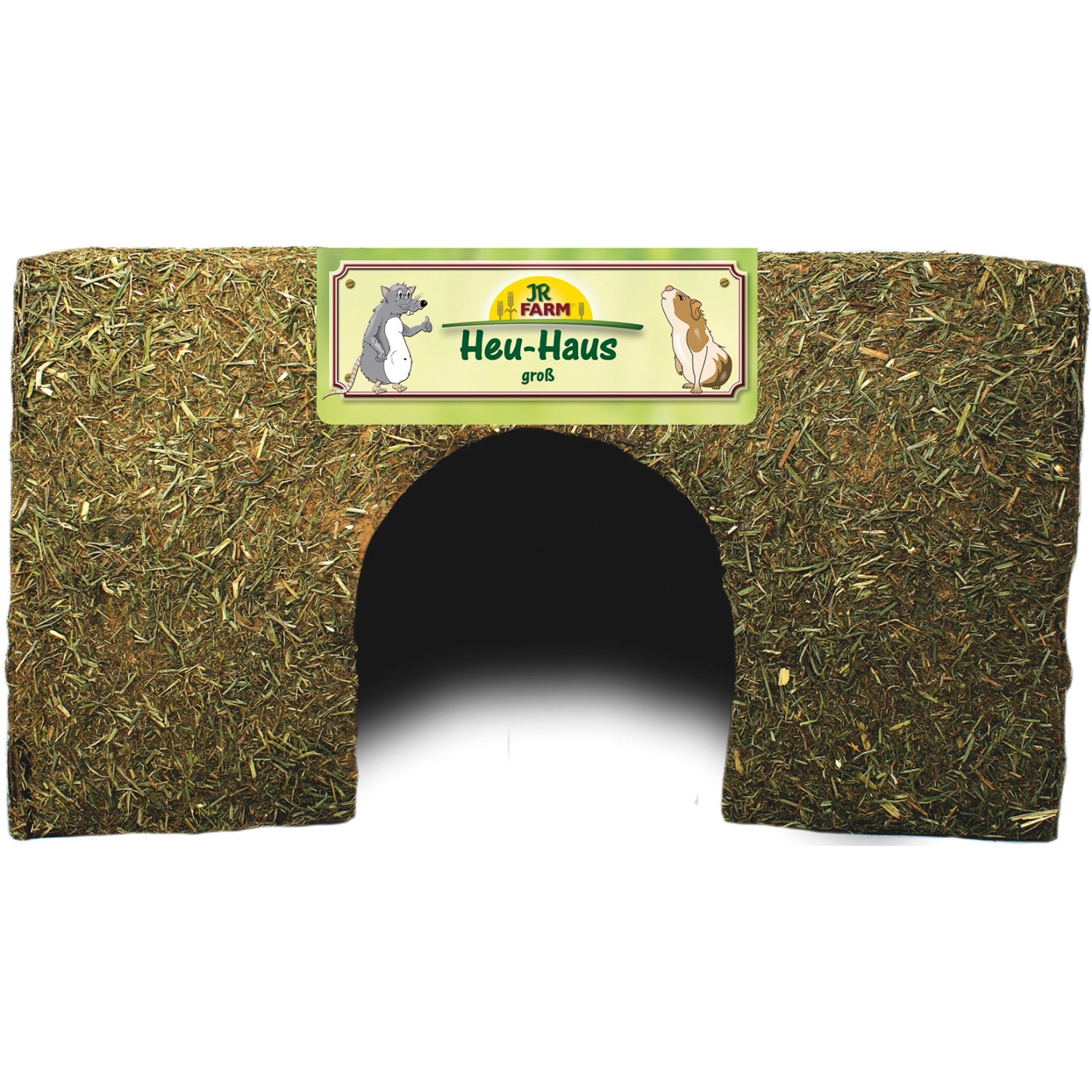 JR Farm Nagetier-Heu-Haus Groß 21 cm x 37 cm x 24 cm 500 g