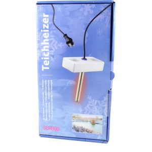 Schego Teichheizer 300 Watt in Originalverpackung. Teichbelüftung für eisfreien Winterteich.