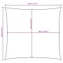Maßzeichnung des quadratischen vidaXL Sonnensegels 3x3 m. Außenmaße 300 cm, Innenmaße 260 cm sind dargestellt.