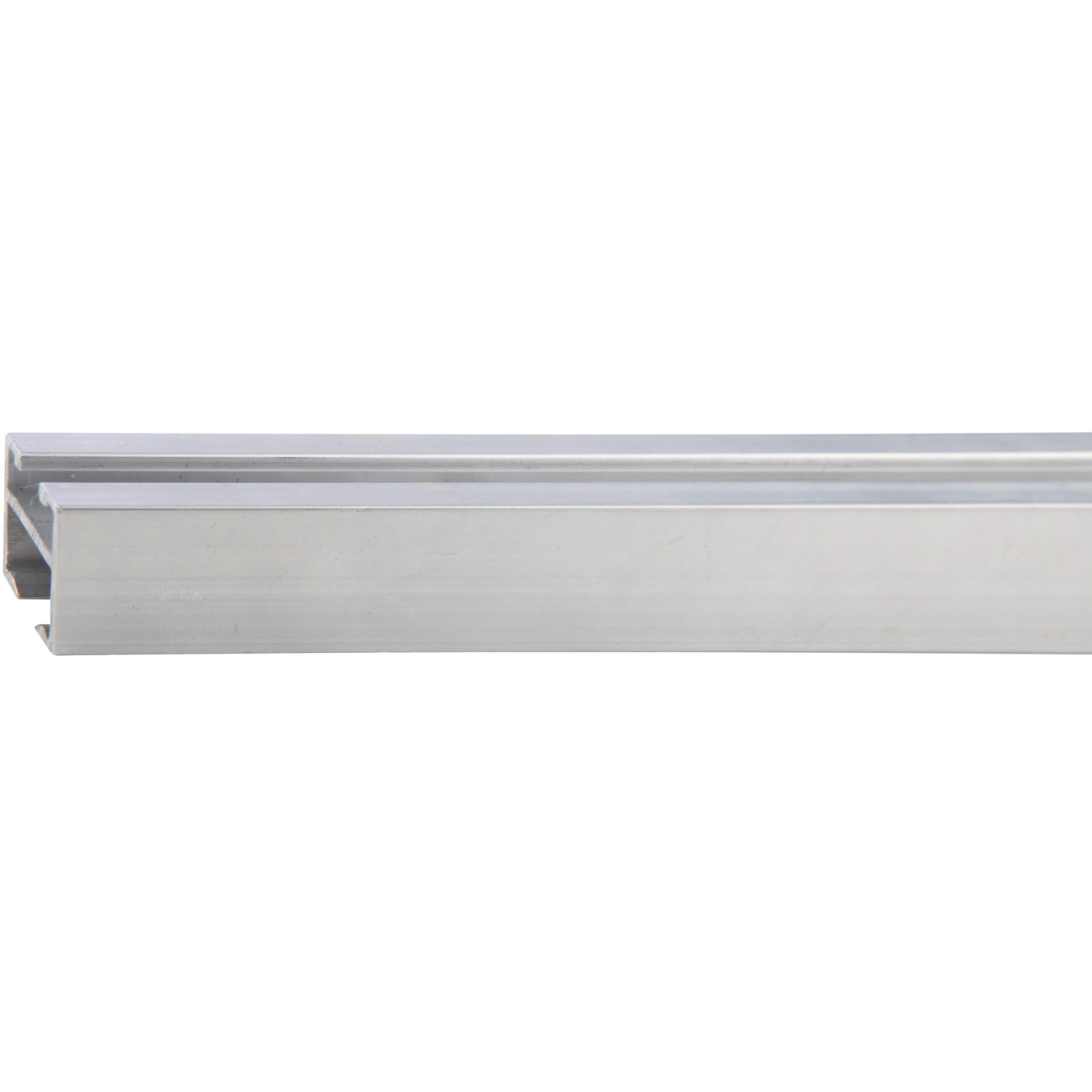 Mydeco Gardinenstange für Gleiter Edelstahl-Optik 1,8 cm x 1,8 cm Länge 240 cm