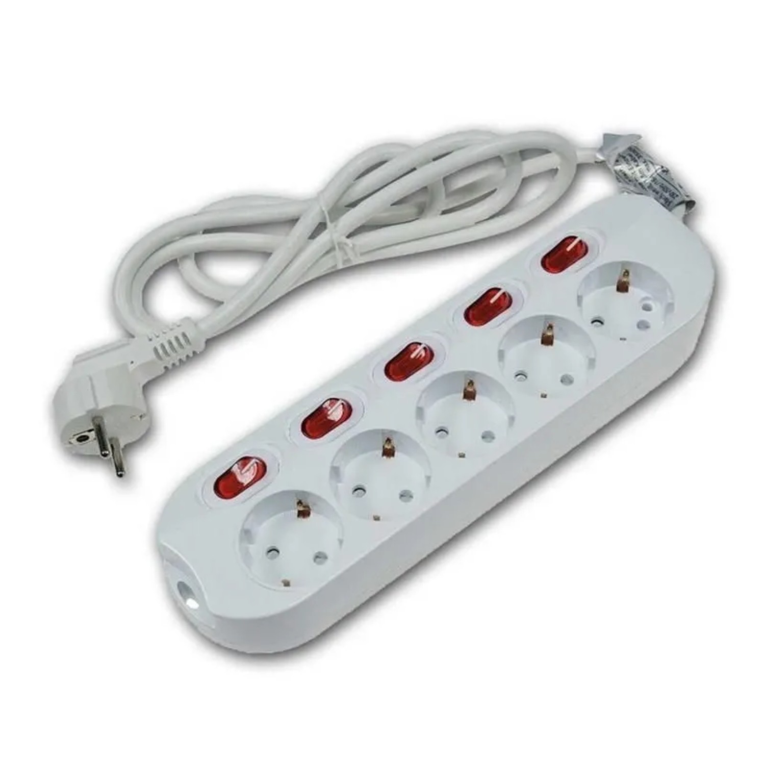 Thumbnail - ChiliTec Tischsteckdose mit Einzelschaltung 5-fach Weiß