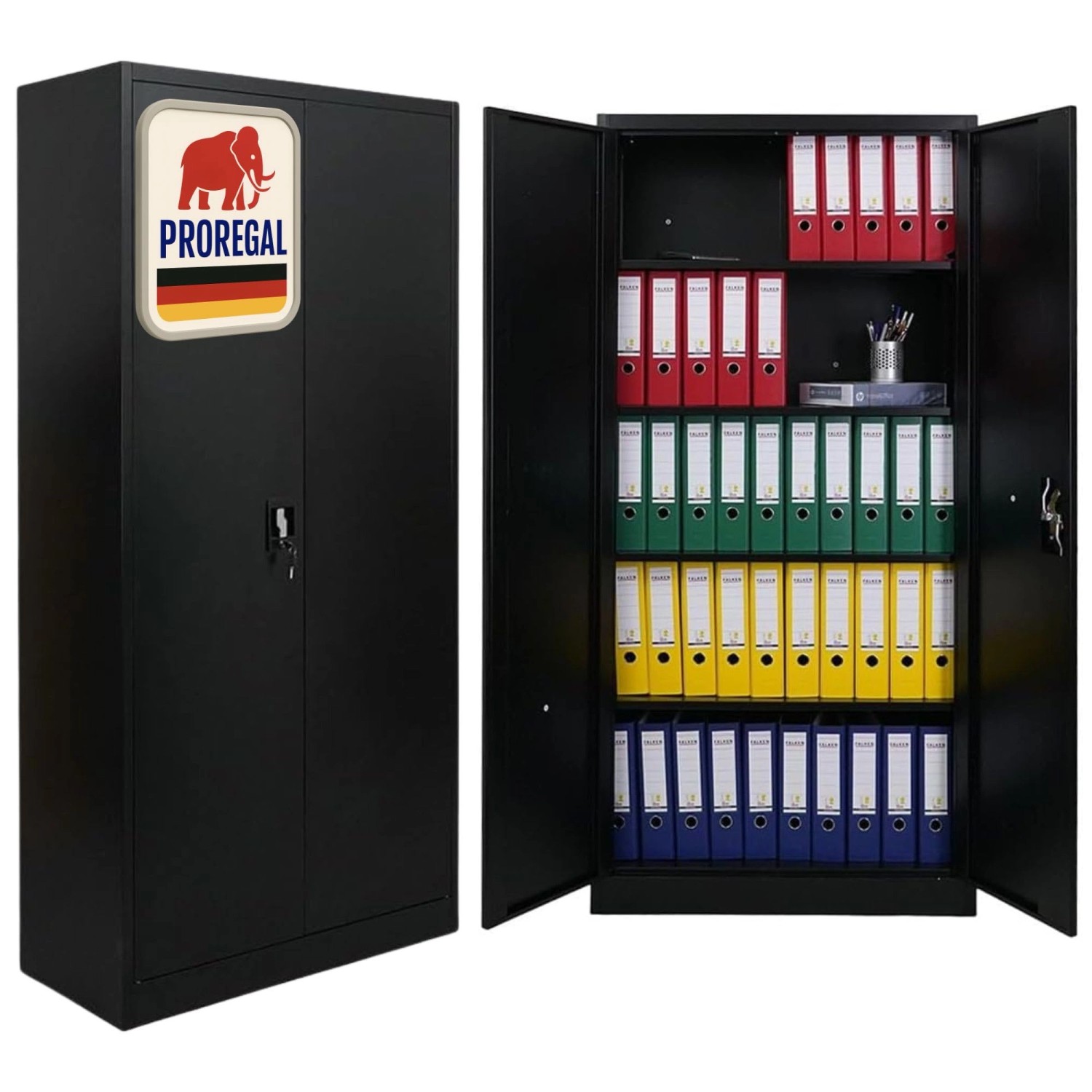 PROREGAL Flügeltürenschrank ELEPHANT Mit 2 Türen Abschließbar HxBxT 180x80x günstig online kaufen