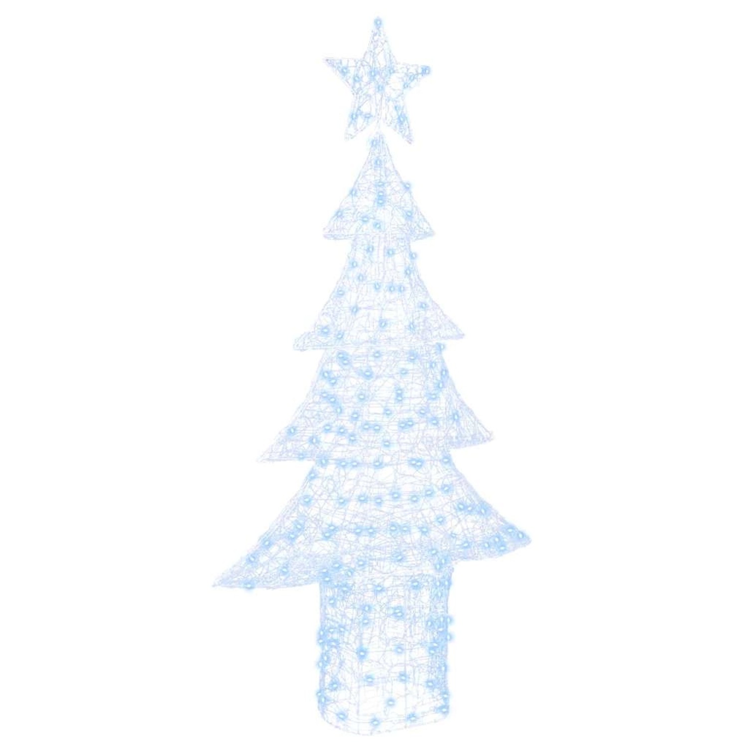 vidaXL Weihnachtsbaum mit 240 LEDs Kaltweiß 180 cm Acryl 42018982