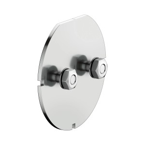 Keuco Klebe-Set 7 für Reva Badaccessoires: Montageplatte mit Schrauben zur Wandbefestigung.