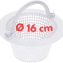 Weißer Amapool Skimmer Korb, 16 cm Durchmesser, für Poolbau und Reinigung.