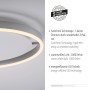 Moderne, runde Just Light Deckenleuchte Ritus aus Aluminium, Ø 40 cm.