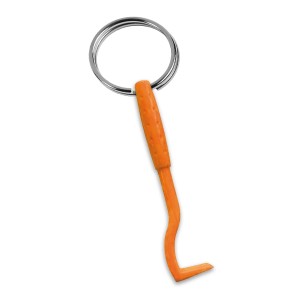 Ardap Zeckenhaken, 3er Pack: Orangefarbener Zeckenentferner mit Schlüsselanhänger.
