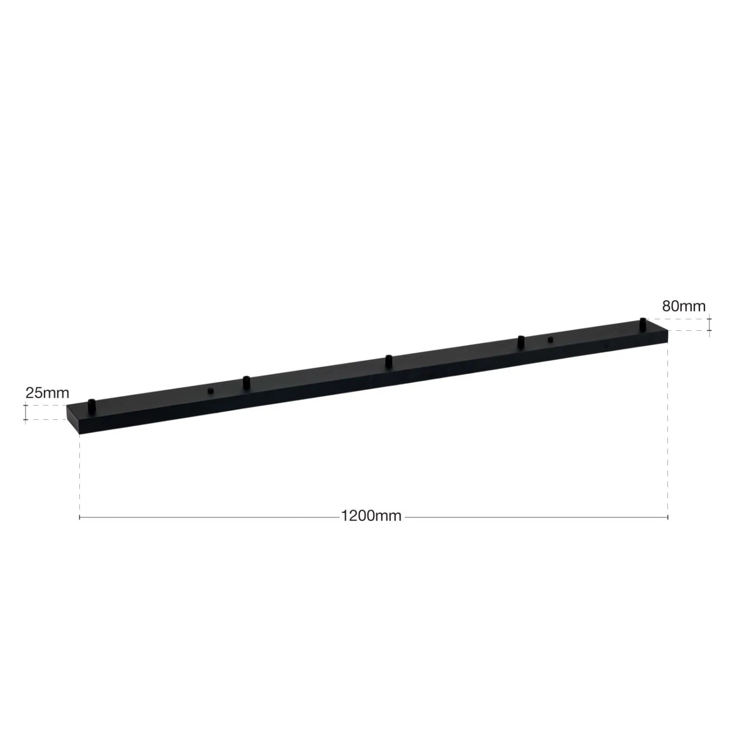 Orion's Ruler Orion Lightstyle Pendelleuchten Baldachin 5-fach 120 cm x 8 cm Schwarz ...