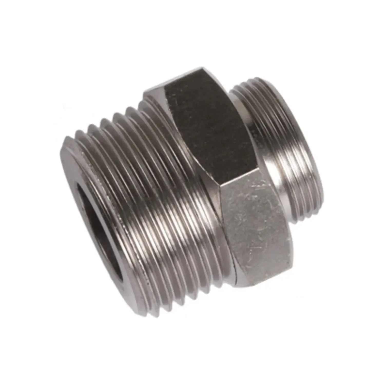 Ich-Zapfe Sechskantmutter 3/4 Silber mit Einstich 14 X 7 für Keg-Verschluss Hiwi und Micro Matic