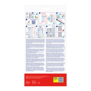Tesa Magnetvorhang, selbstschließend, 1,20x2,40m, anthrazit, für Insektenschutz an Balkon- und Terrassentüren.