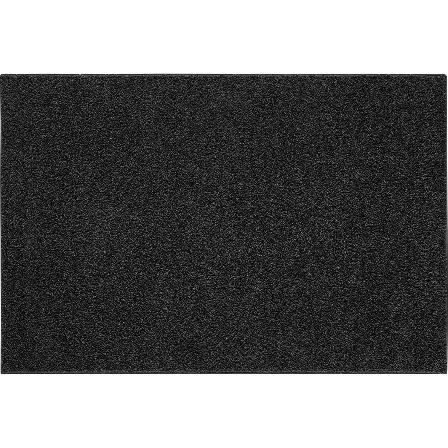 Kurzflor Teppich Vital Anthrazit 160 cm x 230 cm Klassisch