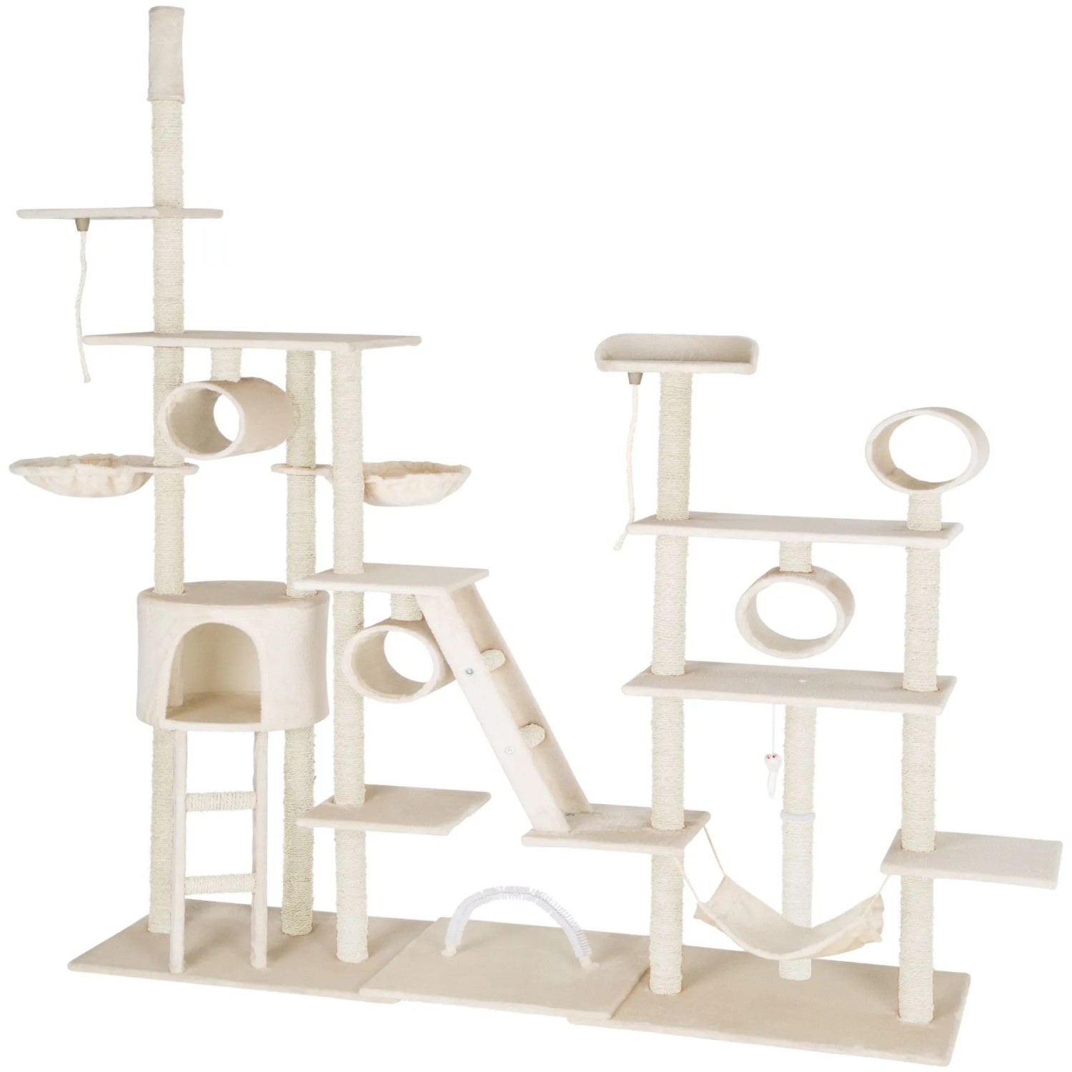 Tectake Kratzbaum Snooky 234 Bis 261 cm Sisal  218 x 70 x 261 cm Beige