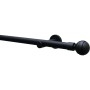 Gardinia Endstück Chicago Kugel, schwarz-matt, 2er-Pack für 20 mm Stangen.