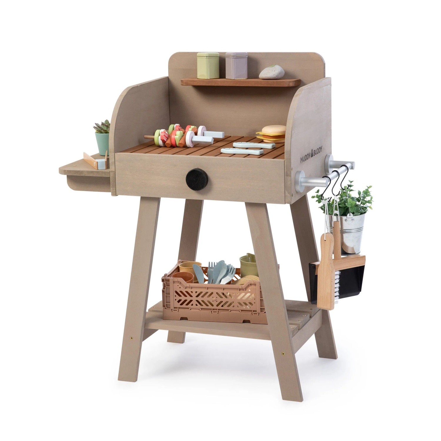 MUDDY BUDDY Outdoor Spielgrill BBQ Chef Warmgrau