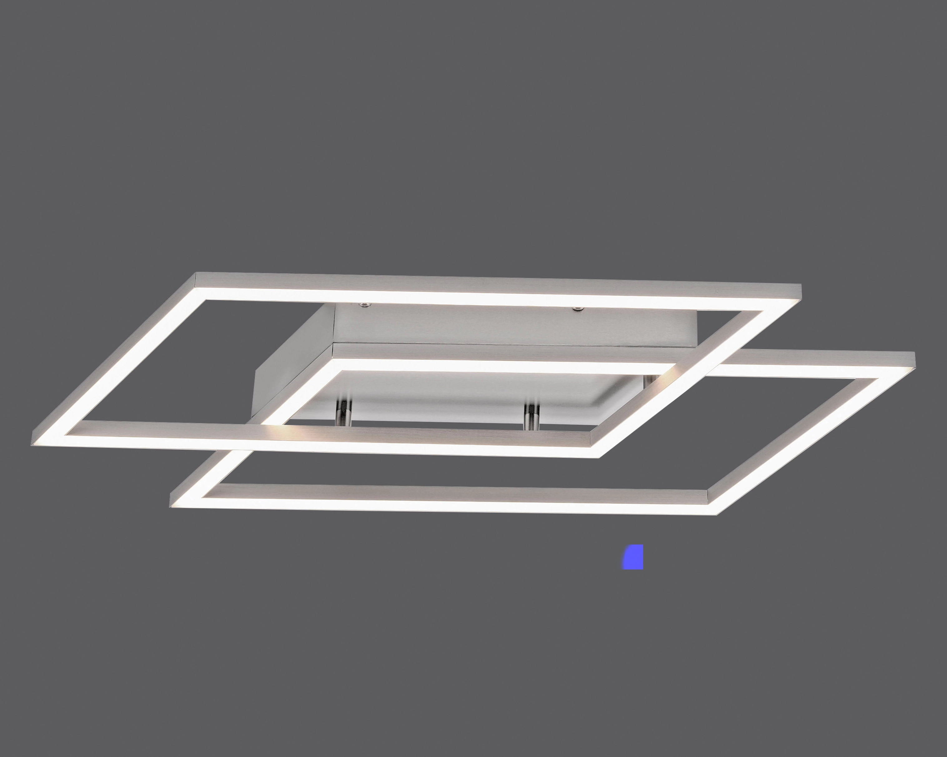 Paul Neuhaus LED-Deckenleuchte Inigo Stahl 2-flammig 53,8 cm x 24,2 cm | Deckenlampen