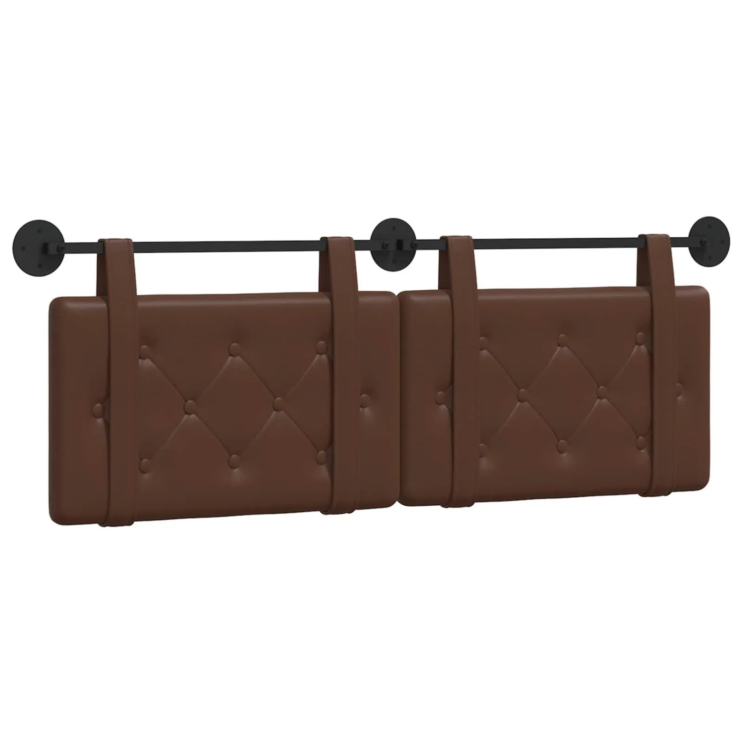 vidaXL Hängevorderseite Wandmontiert Braun 130 x 55 x 5 cm Kunstleder 42031652