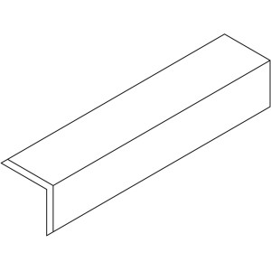 Osmo Abschlussleiste BBC Grau, 4x4x290cm für BPC Terrassendielen.