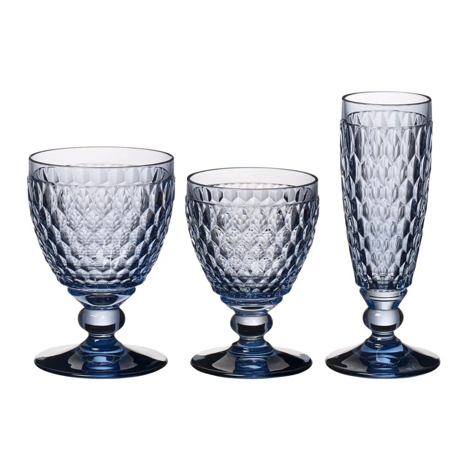 Villeroy & Boch Boston Coloured Wein- und Sektgläser Set 12-teilig Blau