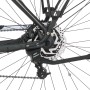 Detailaufnahme Hinterrad, Bremse und Gepäckträger des Fischer E-Bike Viator 5.0i.