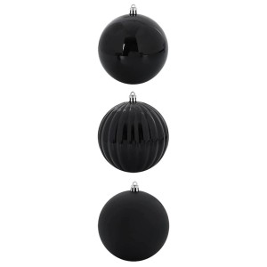 vidaXL Weihnachtskugel-Set 3-Tlg Schwarz XXL 42018860