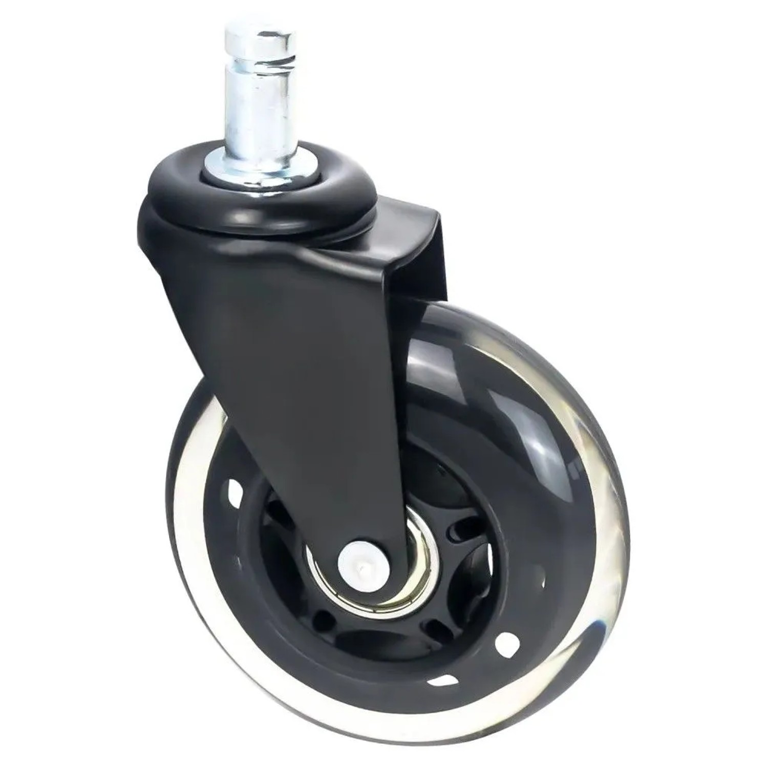 HMF 6810 Bürostuhl Rollen 5er Set 11 mm Schwarz_6