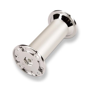 SOTECH Möbelfuß Chrom Poliert Aluoptik Ø32 mm Höhe 100 mm