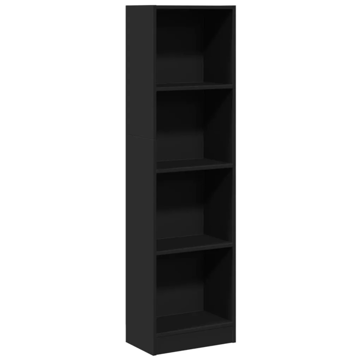 vidaXL Bücherregal Schwarz 40x24x143 cm Holzwerkstoff 857784 günstig online kaufen