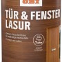 Dose OBI Tür- und Fensterlasur Mahagoni 2,5 l für Holz im Innen- und Außenbereich.