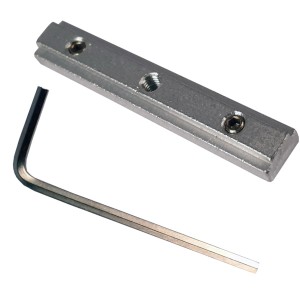 Bestlivings Gardinenschiene Zubehör: Aluminium Verbinder mit Inbusschlüssel.