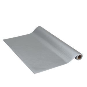 Venilia Klebefolie Kreise Silber, 45x150cm, aufgerollt. Dekorfolie für Möbel und Oberflächen.