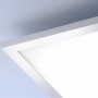 Quadratische LED-Deckenleuchte Flag, 45x45 cm, Chromrahmen. Dimmbar in 3 Stufen.
