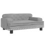 vidaXL Hundebett Hellgrau 70x45x30 cm Samt 171883