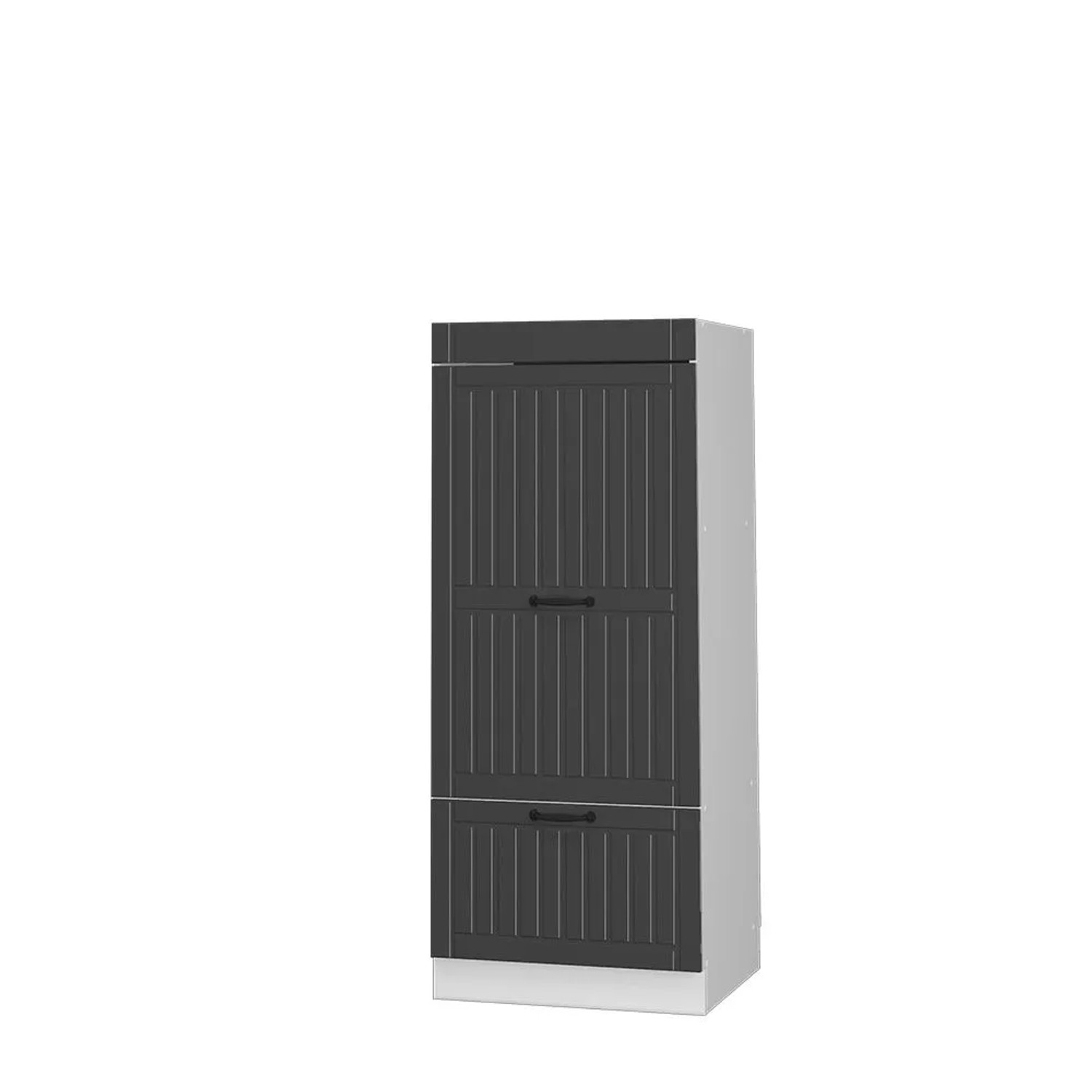 Vicco Vorratsschrank Fame-Line Dunkelgrau/Weiß 60 x 154