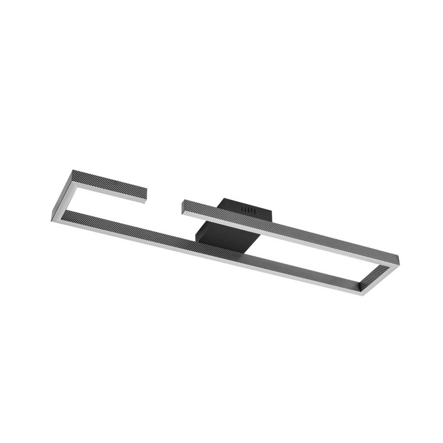 Lucande LED Deckenleuchte Yvor 10031330 Modern in Schwarz aus Aluminium 1-f günstig online kaufen