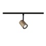 Paulmann URail Schienenspot Luxe: Gold matter LED-Spot auf schwarzer Schiene. Modernes LED-Schienensystem.