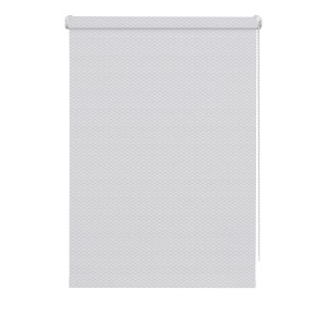 Gardinia EasyFix Rollo Lili Green, weiß, 45x160cm, aus Recyclingmaterial, lichtdurchlässig.