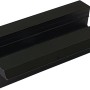 Schwarze Absaar Solar Mittelklemme zur Befestigung von Solar-Paneelen.