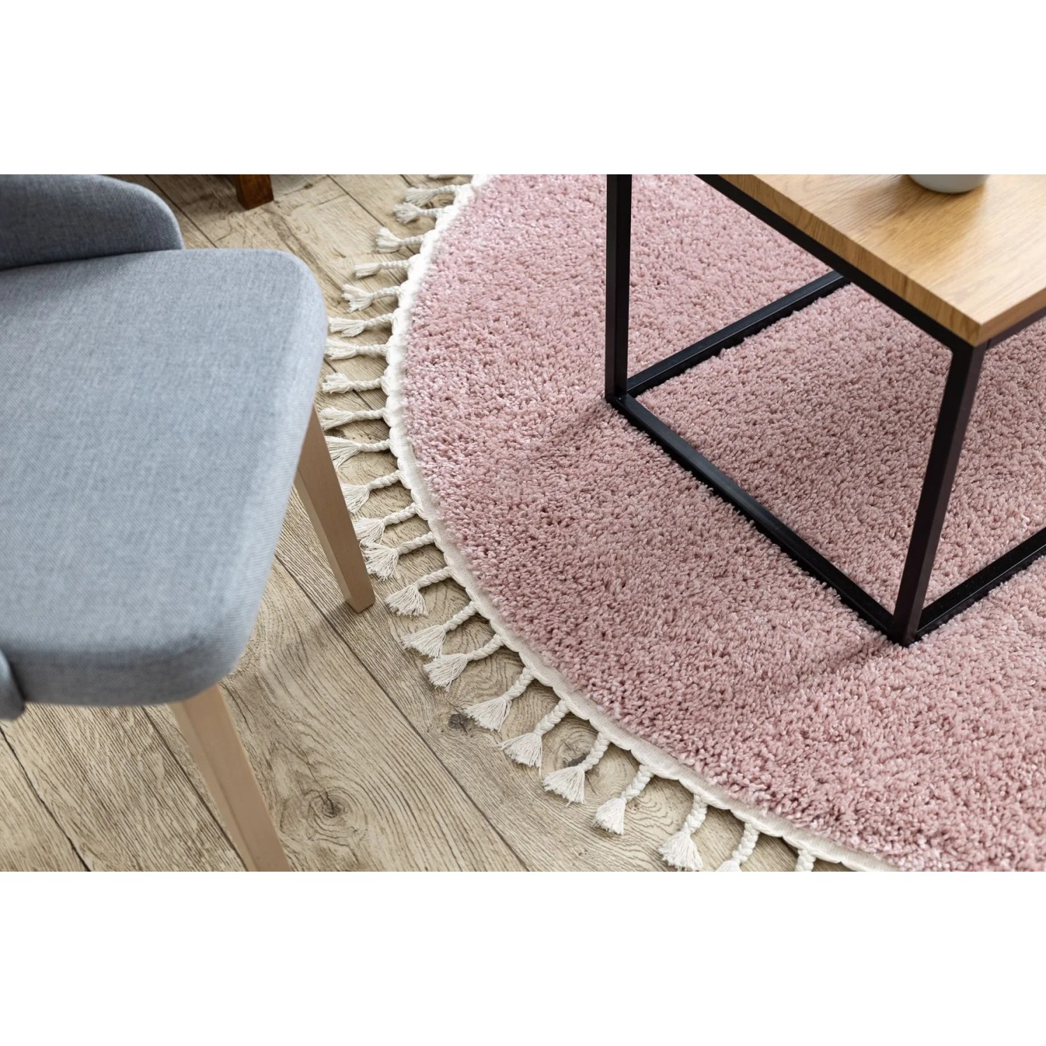 RugsX Teppich Berber VG14503 Rosa 160cm 160cm_5
