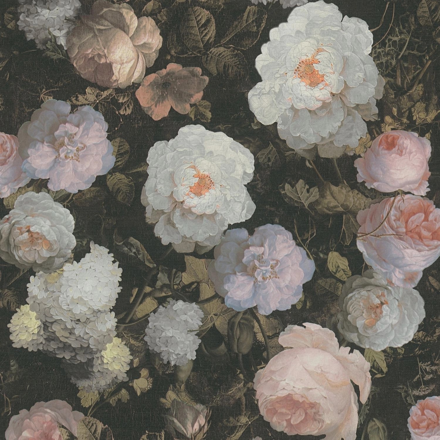 PROFHOME 376505-GU Blumen Tapete Floral Matt Rosa Grün Weiß 0,53 m x 10,05 günstig online kaufen