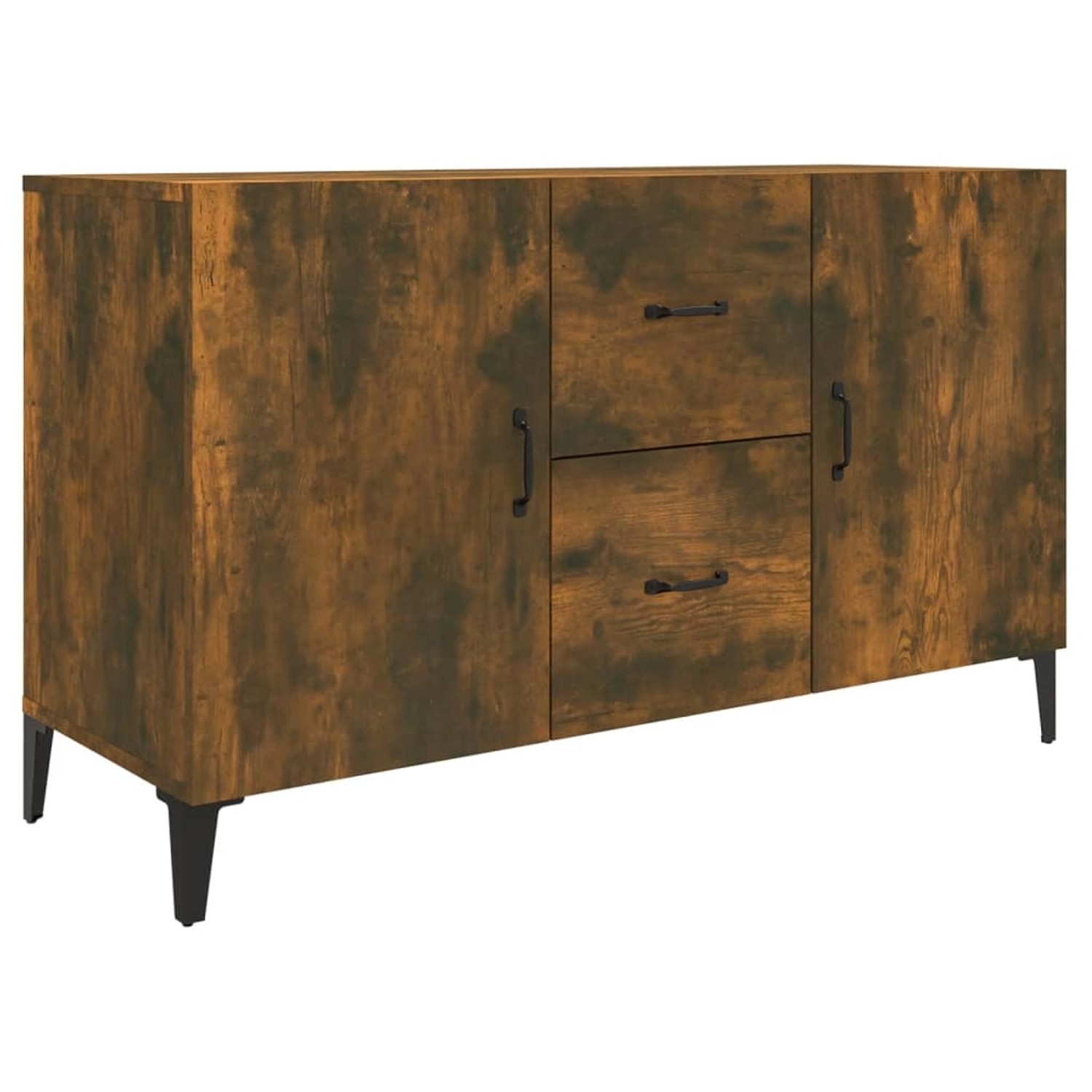 vidaXL Sideboard Räuchereiche 100x36x60 cm Holzwerkstoff 817468 günstig online kaufen