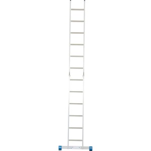 Krause Gelenk-Doppelleiter Stabilo mit 2x6 Sprossen, vielseitig einsetzbare Leiter aus Aluminium.